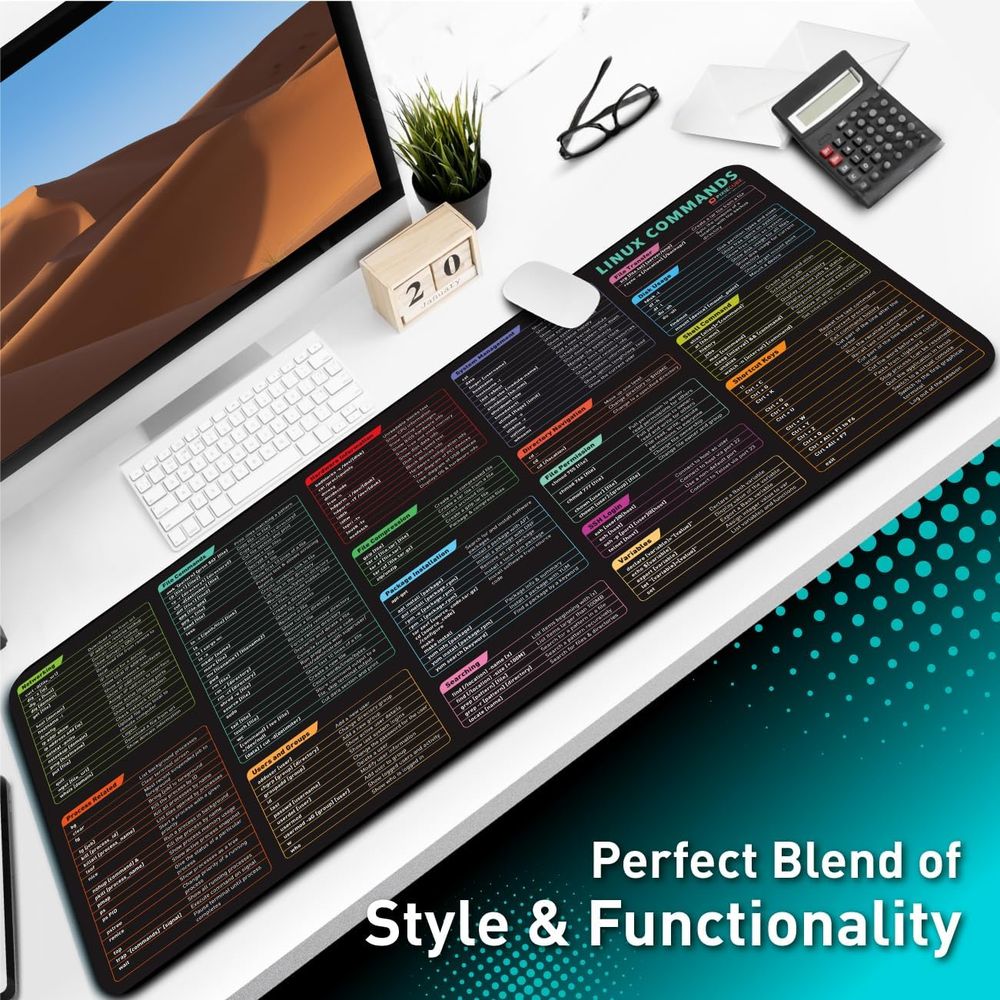 Linux Commands Line Mouse Pad — Alt Size — product photo