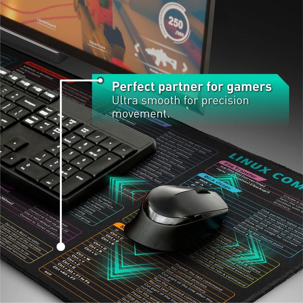 Linux Commands Line Mouse Pad — product photo