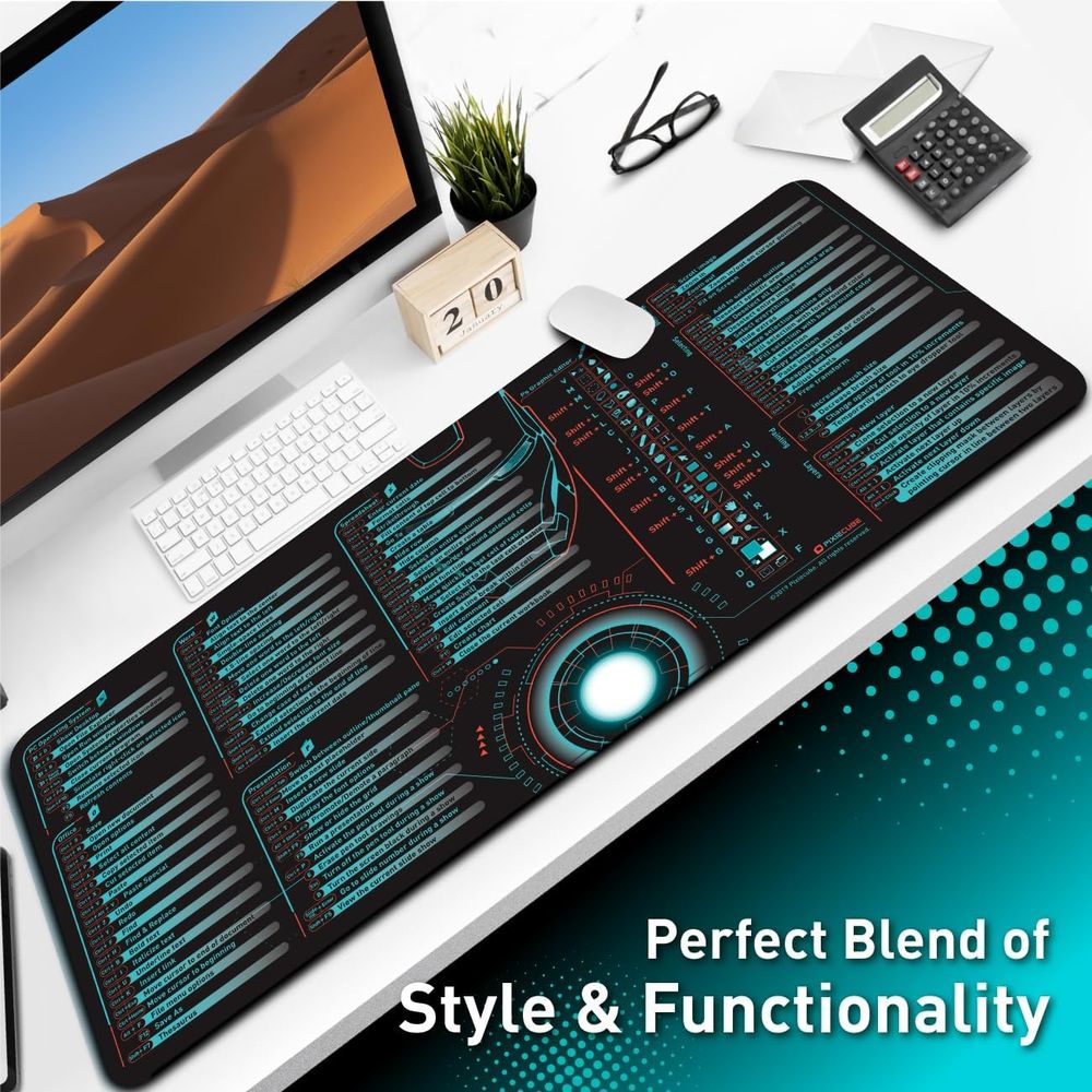 Windows, Office, Excel & Photoshop Shortcut Mat — product photo