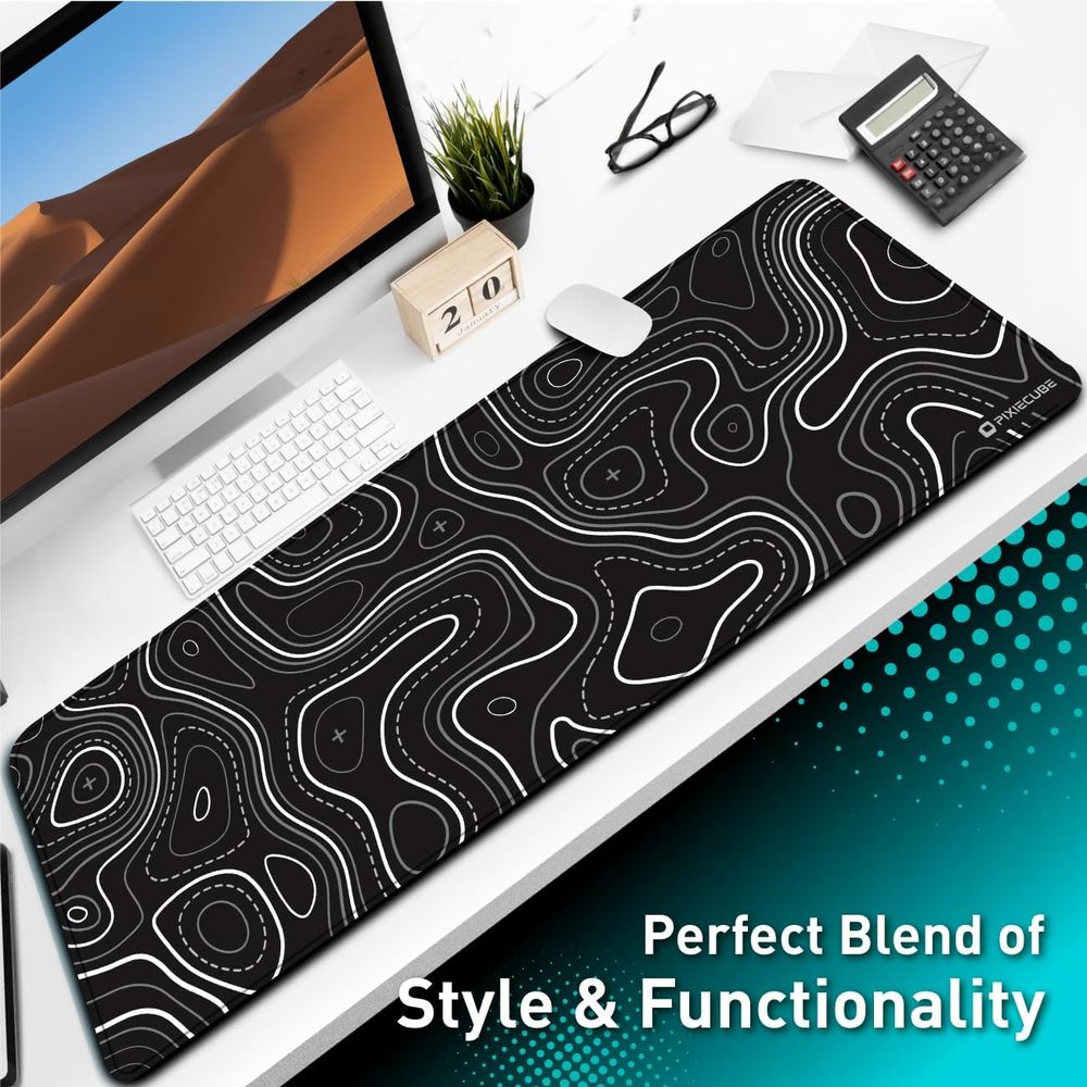 Minimalist Topographic Map Mouse Pad — product photo