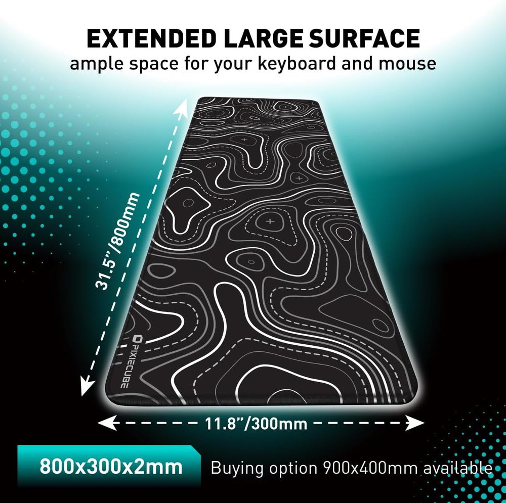 Minimalist Topographic Map Mouse Pad — product photo